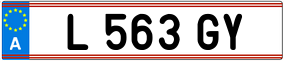 Trailer License Plate